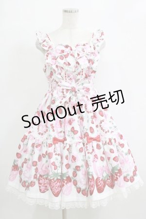 画像: Angelic Pretty / おめかしBerryジャンパースカート Free オフ H-26-02-08-007-AP-OP-NS-ZH