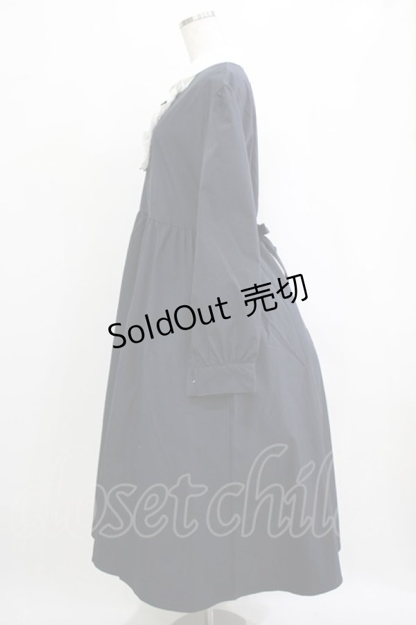 画像2: virally / 星名桜子/クラシックリボンワンピース 3L ネイビー H-26-02-08-008-PU-OP-NS-ZH (2)