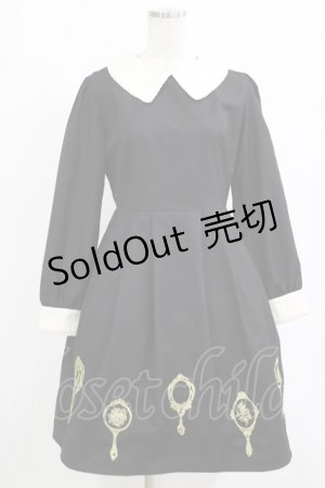 画像: Fi.n.t / ミラー刺繍ワンピース Free ブラック H-26-02-08-002-CA-OP-NS-ZH