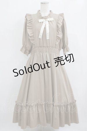 画像: m petit by misako / NINA'SコラボAMハイショクメローワンピース 3L ベージュ H-26-02-08-012-LO-OP-NS-ZH