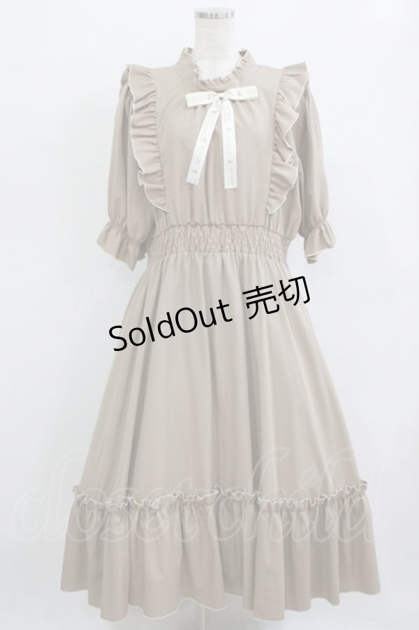 画像1: m petit by misako / NINA'SコラボAMハイショクメローワンピース 3L ベージュ H-26-02-08-012-LO-OP-NS-ZH (1)