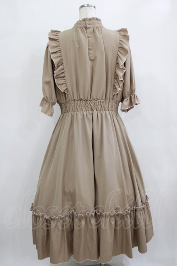 画像3: m petit by misako / NINA'SコラボAMハイショクメローワンピース 3L ベージュ H-26-02-08-012-LO-OP-NS-ZH (3)