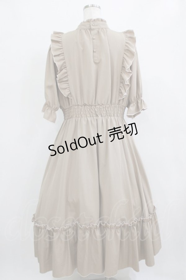 画像3: m petit by misako / NINA'SコラボAMハイショクメローワンピース 3L ベージュ H-26-02-08-012-LO-OP-NS-ZH (3)