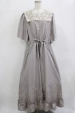 画像1: m petit by misako / TT*AOKレースセーラーワンピース 3L グレー H-26-02-08-013-LO-OP-NS-ZH (1)
