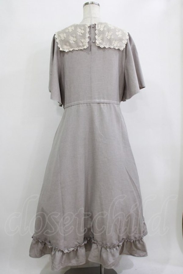 画像3: m petit by misako / TT*AOKレースセーラーワンピース 3L グレー H-26-02-08-013-LO-OP-NS-ZH (3)