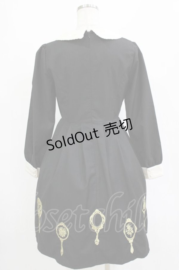 画像3: Fi.n.t / ミラー刺繍ワンピース Free ブラック H-26-02-08-002-CA-OP-NS-ZH (3)