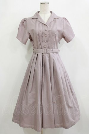 画像: an another angelus / フロントピンタック使い開衿ワンピース Free DARK PINK H-26-02-08-019-CA-OP-NS-ZH