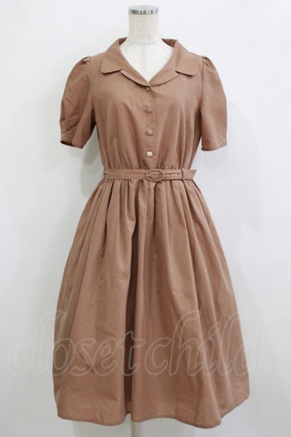 画像1: F&A / 5分袖開衿シャツワンピース Free BEIGE H-26-02-08-020-LO-OP-NS-ZH (1)