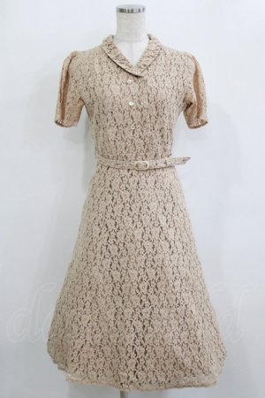 画像: an another angelus / 総レースダブル釦ワンピース Free BEIGE H-26-02-08-023-CA-OP-NS-ZH