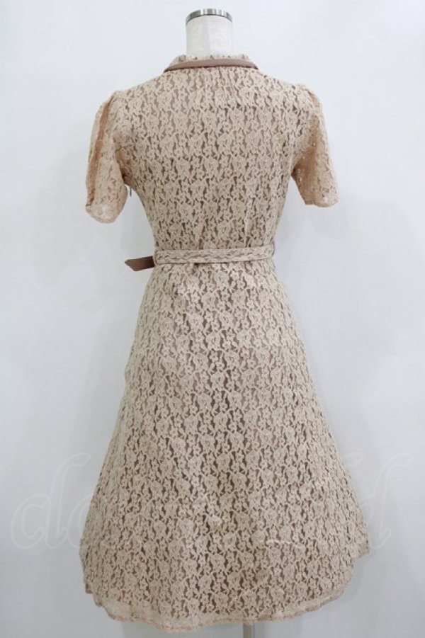 画像3: an another angelus / 総レースダブル釦ワンピース Free BEIGE H-26-02-08-023-CA-OP-NS-ZH (3)