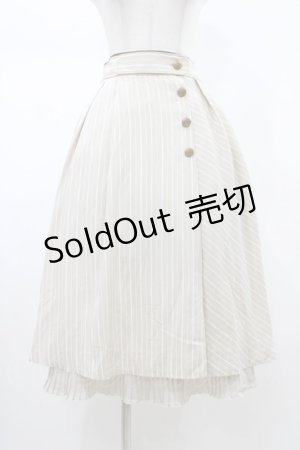 画像: axes femme / 連ボタンミディスカート Free ベージュ H-26-02-09-044-AX-SK-NS-ZH