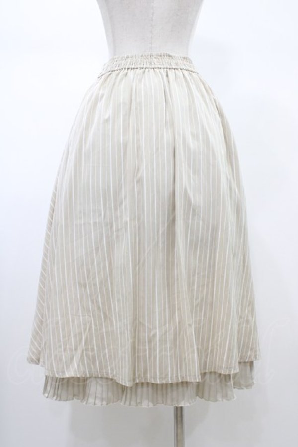 画像2: axes femme / 連ボタンミディスカート Free ベージュ H-26-02-09-044-AX-SK-NS-ZH (2)