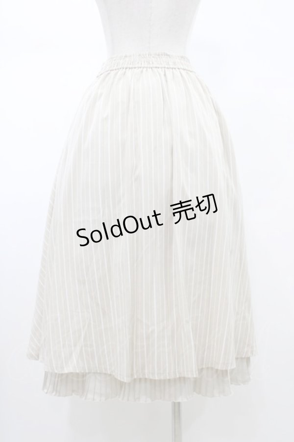 画像2: axes femme / 連ボタンミディスカート Free ベージュ H-26-02-09-044-AX-SK-NS-ZH (2)