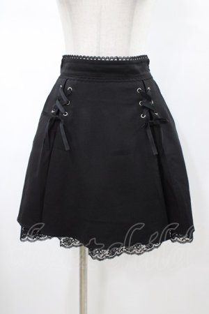 画像: DearMyLove / 大きめリボンレース切替スカート M ブラック H-26-02-09-045-EL-SK-NS-ZH