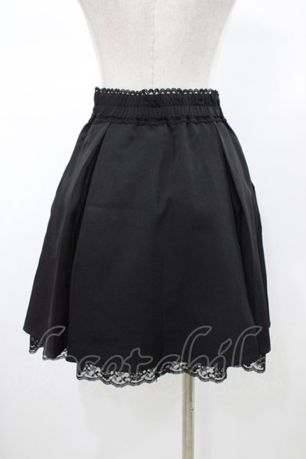 画像2: DearMyLove / 大きめリボンレース切替スカート M ブラック H-26-02-09-045-EL-SK-NS-ZH (2)