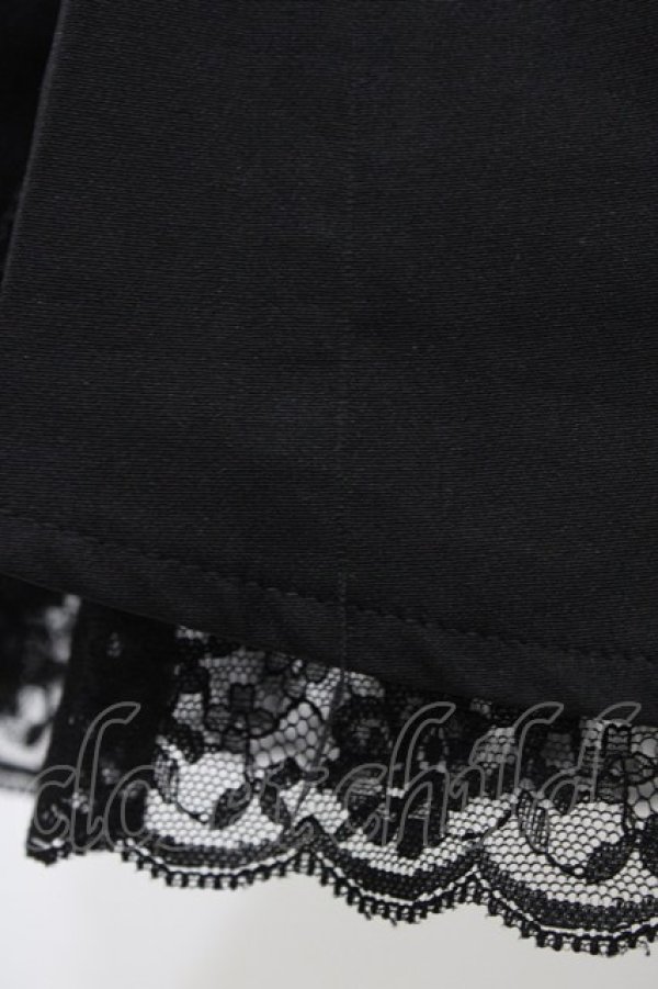 画像3: DearMyLove / 大きめリボンレース切替スカート M ブラック H-26-02-09-045-EL-SK-NS-ZH (3)