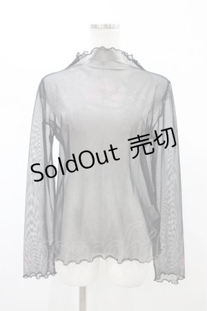 画像: axes femme / 彼岸花PTシアートップス Free ブラック H-26-02-09-047-AX-TO-NS-ZH