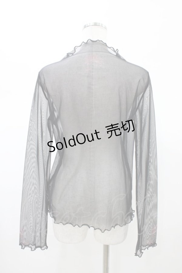 画像2: axes femme / 彼岸花PTシアートップス Free ブラック H-26-02-09-047-AX-TO-NS-ZH (2)