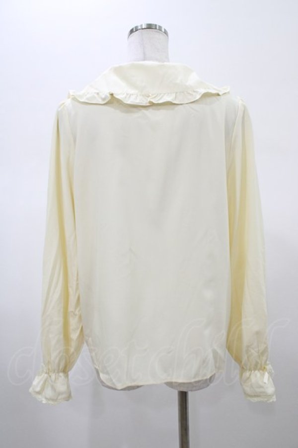 画像2: m petit by misako / AM マルエリフリルブラウス LL 生成り H-26-02-09-051-LO-BL-NS-ZH (2)