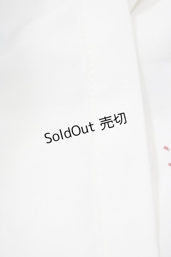 画像5: axes femme / 彼岸花柄ショートシャツ M オフ H-26-02-09-058-AX-BL-NS-ZH (5)