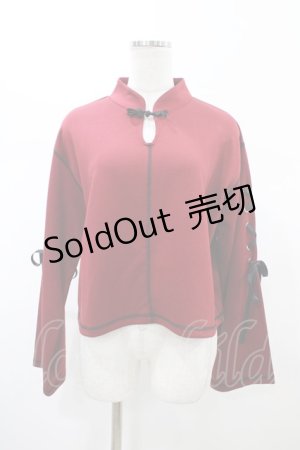 画像: axes femme POETIQUE / オリエンタルカットプルオーバー M ワイン H-26-02-09-060-AX-TO-NS-ZH