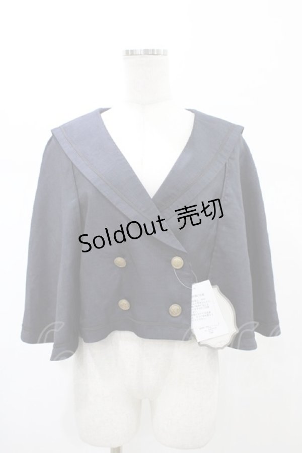 画像1: Kurumi Collaboration / マリンアカデミアケープ L ネイビー H-26-02-09-061-0-JA-NS-ZH (1)