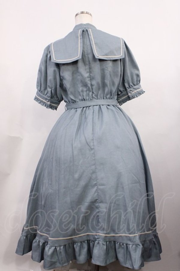 画像2: Kurumi Collaboration / マリンアカデミアワンピース L サックス H-26-02-09-1004-EL-OP-NS-ZH (2)