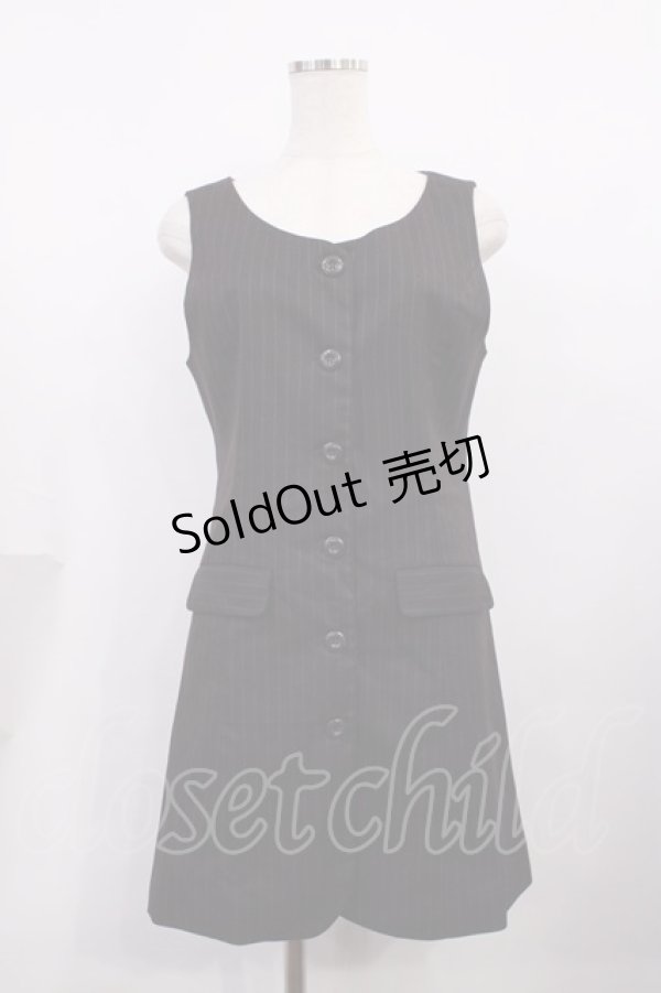 画像1: Fi.n.t  / ストライプジレジャンパースカート Free WINE RED H-26-02-09-1005-LO-OP-NS-ZH (1)