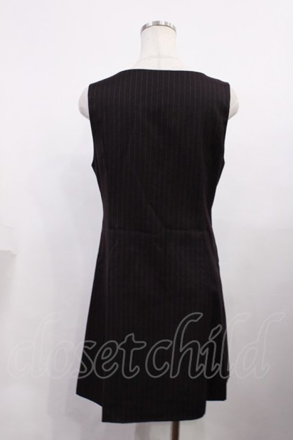 画像2: Fi.n.t  / ストライプジレジャンパースカート Free WINE RED H-26-02-09-1005-LO-OP-NS-ZH (2)