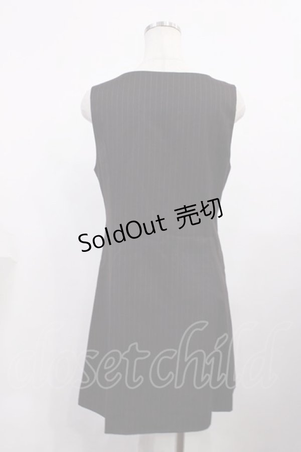 画像2: Fi.n.t  / ストライプジレジャンパースカート Free WINE RED H-26-02-09-1005-LO-OP-NS-ZH (2)