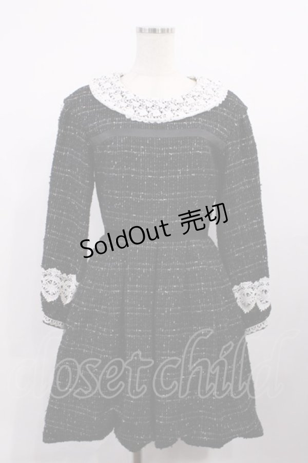 画像1: JESUS DIAMANTE / ロココドールワンピV 38 ブラック H-26-02-09-1006-JE-OP-NS-ZH (1)