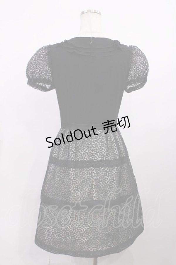 画像2: JESUS DIAMANTE / ルーブルワンピース 40 ブラック H-26-02-09-1007-JE-OP-NS-ZH (2)