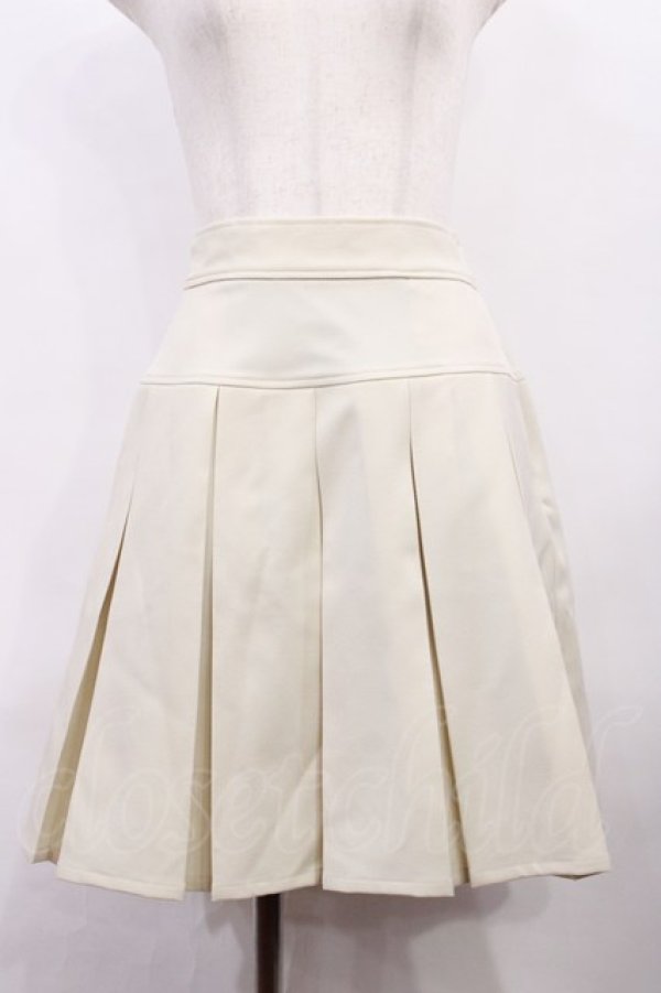 画像1: Fi.n.t / ローウエスト切替プリーツミニスカート Free IVORY H-26-02-09-1009-CA-SK-NS-ZH (1)