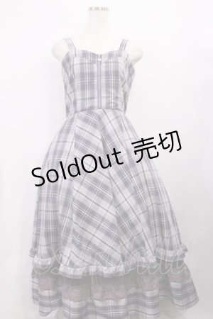 画像: axes femme / センタージップチェックジャンスカ M ラベンダー H-26-02-09-1011-AX-OP-NS-ZH