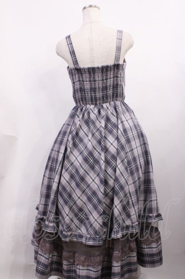 画像2: axes femme / センタージップチェックジャンスカ M ラベンダー H-26-02-09-1011-AX-OP-NS-ZH (2)