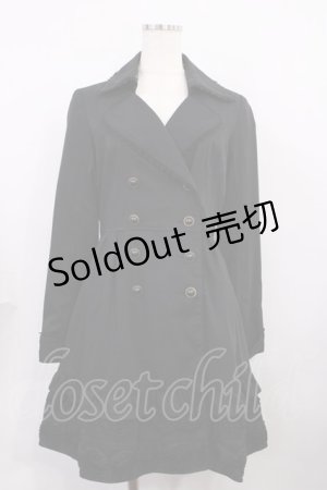 画像: axes femme / トレンチコート M ブラック H-26-02-09-1013-AX-CO-NS-ZH