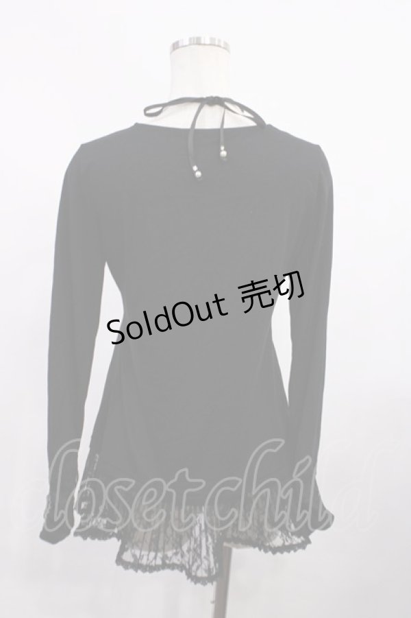 画像2: axes femme / 裾プリーツトップス M ブラック H-26-02-09-1015-AX-TO-NS-ZH (2)