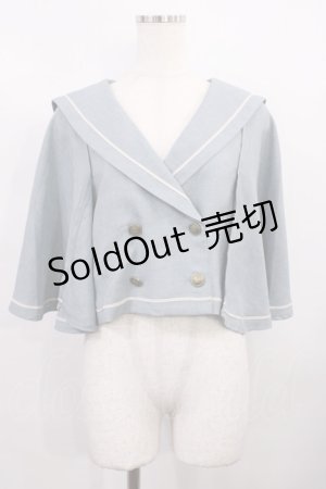 画像: Kurumi Collaboration / マリンアカデミアケープ L サックス H-26-02-09-1016-EL-JA-NS-ZH