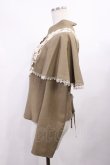 画像3: Innocent World / つる薔薇レースケープ付きショートコート L モカ×生成/Mocha×Beige H-26-02-09-1017-IW-CO-NS-ZH (3)