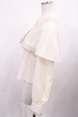 画像3: Innocent World / ケープ付きセシルブラウス M 生成×生成/Beige×Beige H-26-02-09-1018-IW-BL-NS-ZH (3)