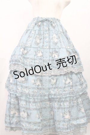 画像: PINK HOUSE / Avonlea Rosesプリントスカート Free ブルー H-26-02-09-1002-LO-SK-NS-ZH