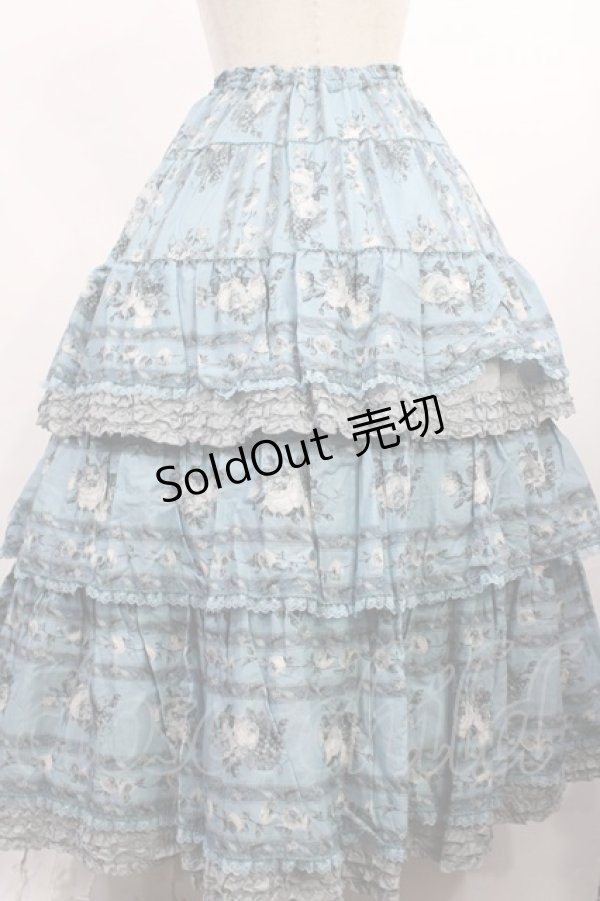 画像3: PINK HOUSE / Avonlea Rosesプリントスカート Free ブルー H-26-02-09-1002-LO-SK-NS-ZH (3)