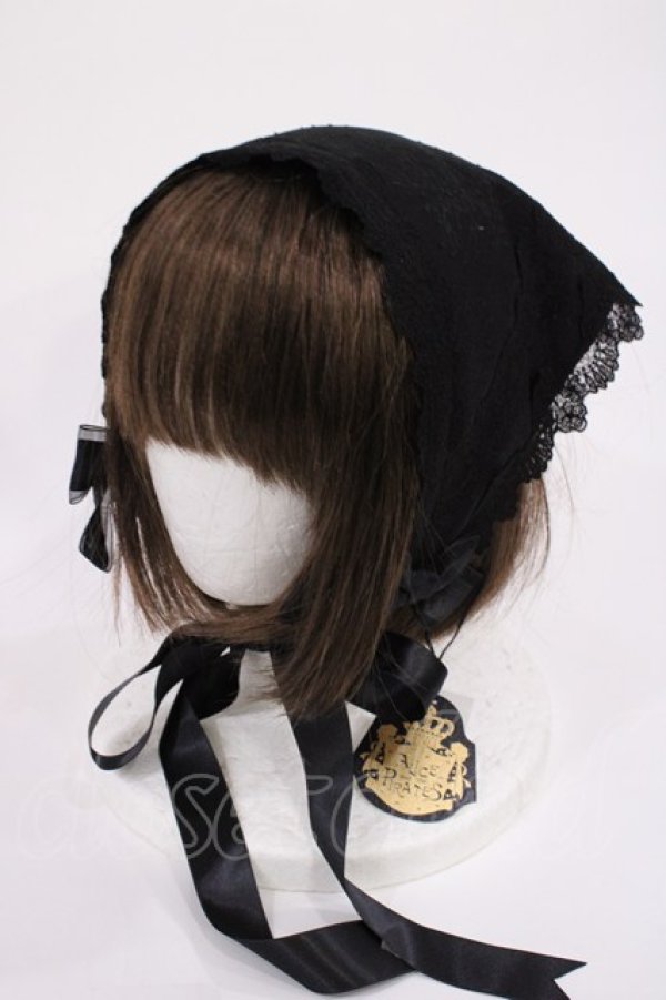 画像1: ALICE and the PIRATES / レースバブーシュカ  ブラック H-26-02-09-1030-PA-AC-NS-ZH (1)