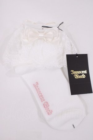 画像: Innocent World / すずらんレースクルー丈ソックス  オフ H-26-02-09-1032-IW-ZA-NS-ZH