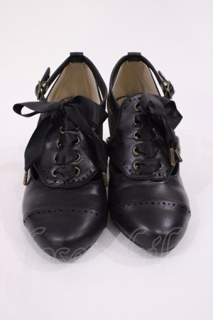 画像: ALICE and the PIRATES / クラシカルコンビパンプス M ブラック H-26-02-09-1033-PA-SH-NS-ZH