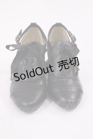 画像: ALICE and the PIRATES / クラシカルコンビパンプス M ブラック H-26-02-09-1033-PA-SH-NS-ZH