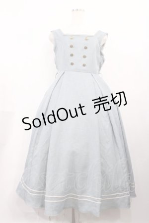 画像: Kurumi Collaboration / マリンアカデミアジャンパースカート L サックス H-26-02-09-1003-EL-OP-NS-ZH