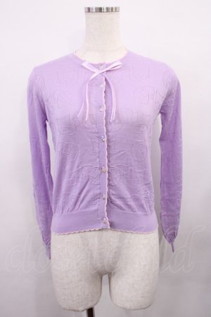 画像: Nile Perch / 透かし編みカーディガン Free ラベンダー H-26-02-09-1035-LO-TO-NS-ZH