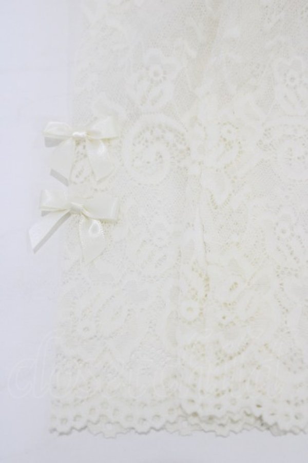 画像2: m petit by misako / AMレースロングアームカバー  生成り H-26-02-09-012-LO-ZA-NS-ZH (2)