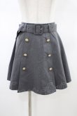 画像1: evelyn / タックベルトスカート Free グレー H-26-02-09-020-LO-SK-NS-ZH (1)